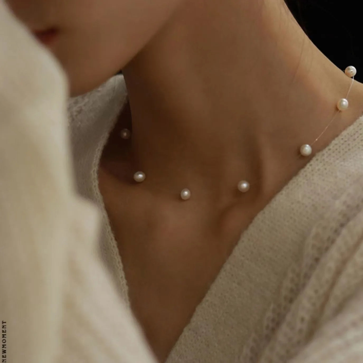 Women's Neck Chain Kpop Pearl Choker Necklace Gold Color Goth Chocker Jewelry Pendant Necklaces 2024 Collar for Girl